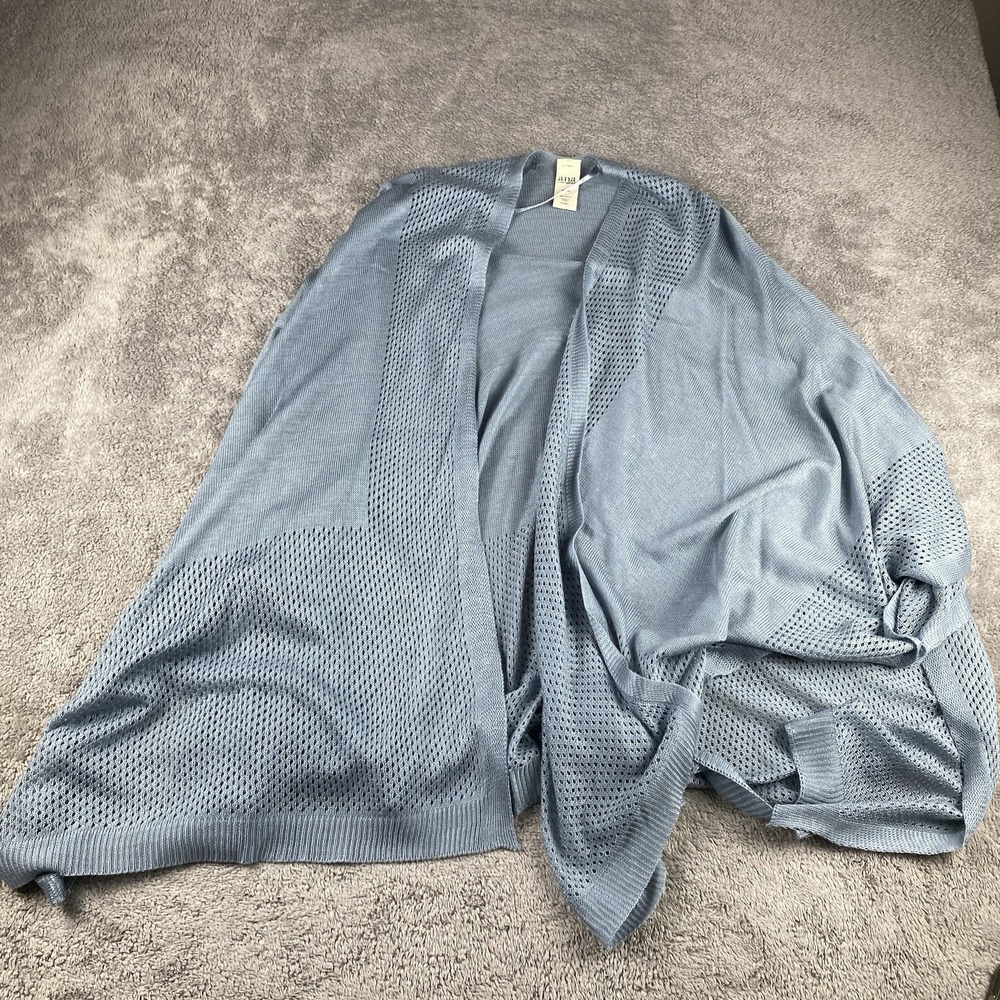 A.n.a. New Approach Waterfall Cardigan Shawl Womens One Size Blue